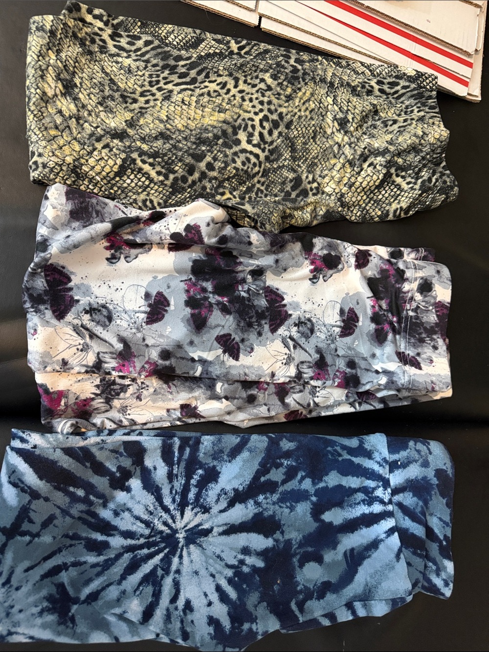 Women’s Navy Tie-Dye Leggings - Unbranded